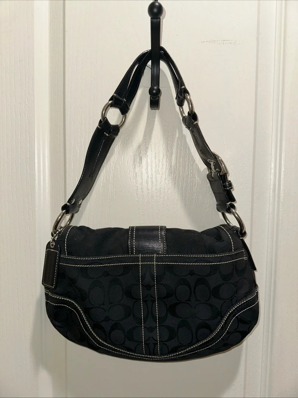 Coach 10603 Vintage Soho Black Signature Jacquard bag